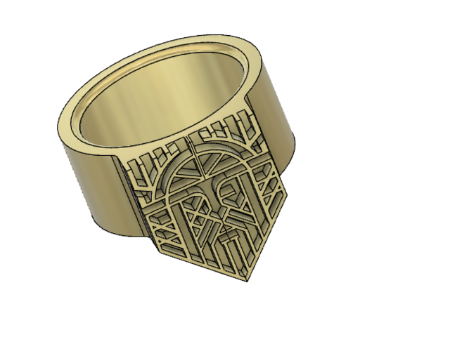Odin Ring 3D Print 289506