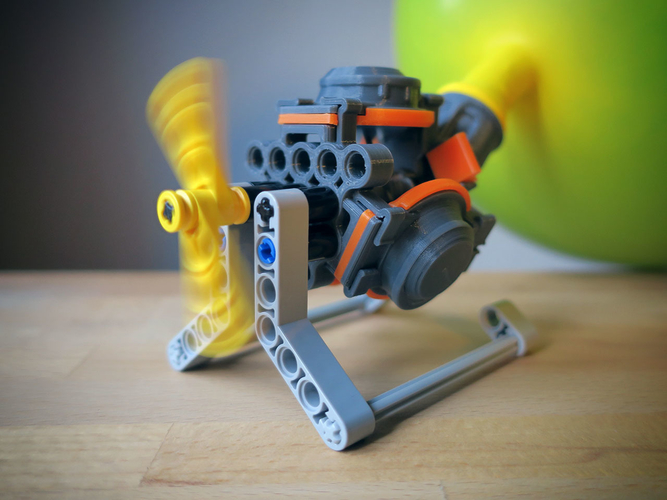 Air Balloon Motor for LEGO 3D Print 289526