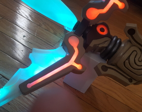 3D Printed Glowing Master Sword [REMIX] by Anima3D