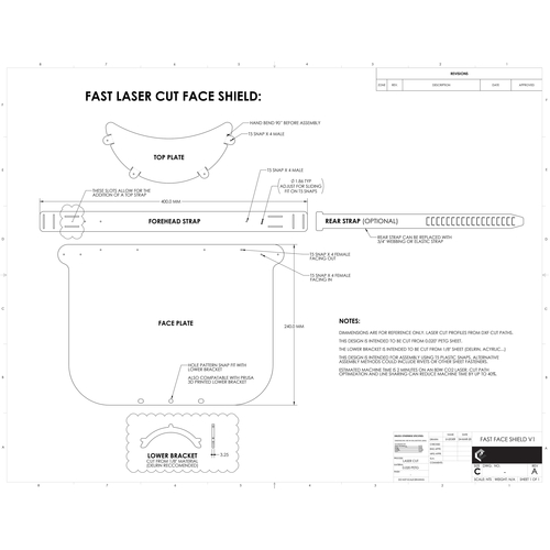 Fast Face Shield 3D Print 289626