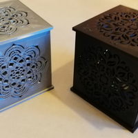 Photophore Mandala V2 with LED candle - Thumbnail 4