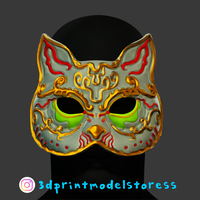 Spider Splicer Kitty Mask - Splicer Cat Mask Cosplay Helmet  - Thumbnail 2