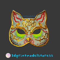 Spider Splicer Kitty Mask - Splicer Cat Mask Cosplay Helmet  - Thumbnail 3