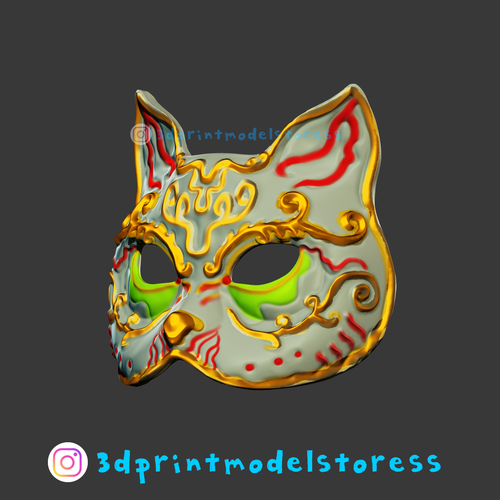 Spider Splicer Kitty Mask - Splicer Cat Mask Cosplay Helmet  3D Print 289686