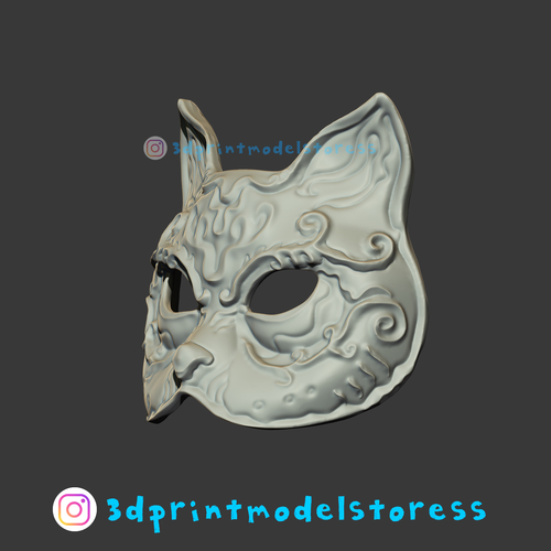 Spider Splicer Kitty Mask - Splicer Cat Mask Cosplay Helmet  3D Print 289688