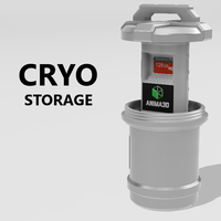 Small CRYO STORAGE - MicroSD Card Holder 3D Printing 289789