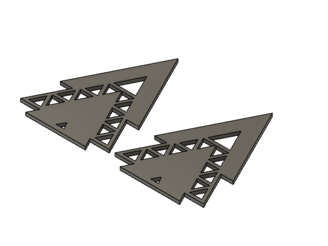 triangular earrings 3D Print 289892