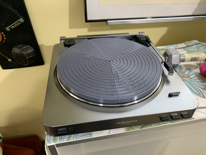 Turntable record player object adapter 3D Print 289940