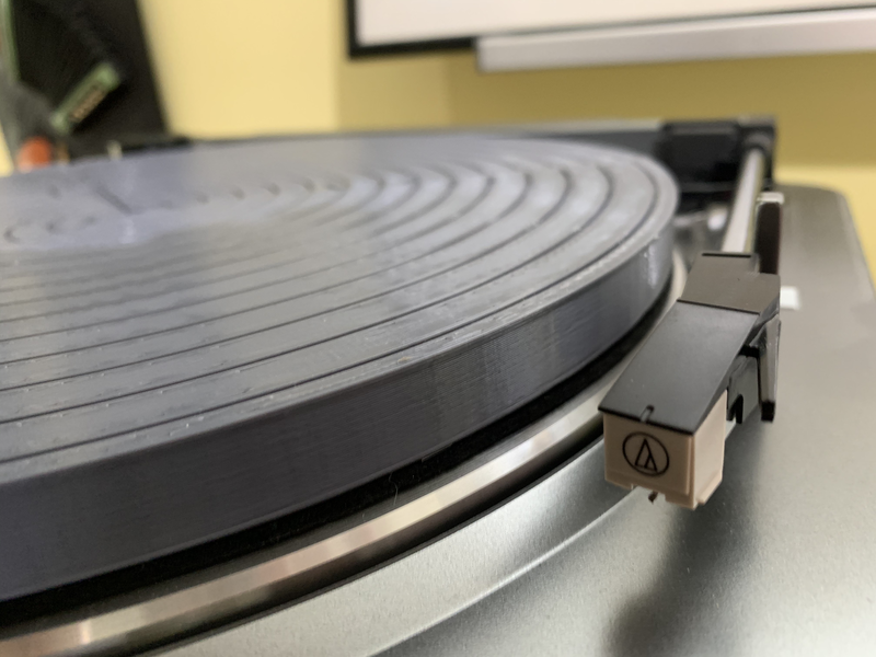 Turntable record player object adapter