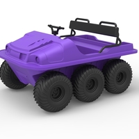 Small Diecast Argo 750 HD 6x6 Scale 1 to 18 3D Printing 289998