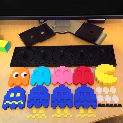 PACMAN CHASER mechanical toy 3D Print 290026