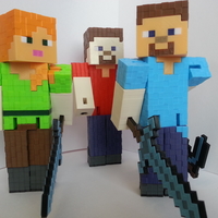 Small Minecraft Steve 3D Printing 290142