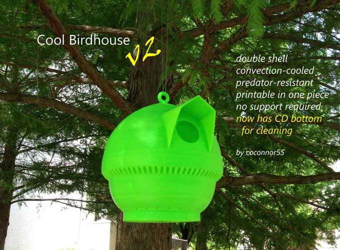 Cool Birdhouse v2 3D Print 29022