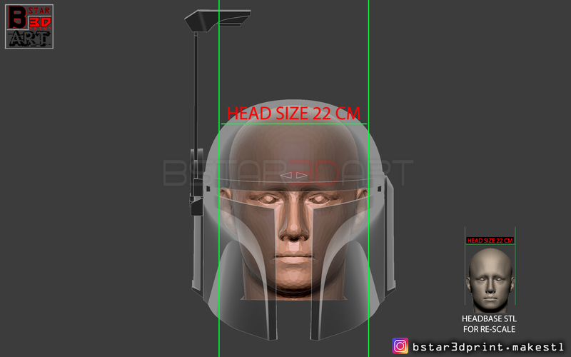Boba Fett Helmet - Mandalorian Death watch Hemet 3D print model 3D Print 290362