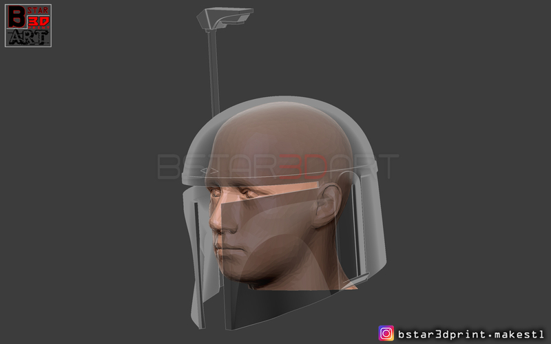 Boba Fett Helmet - Mandalorian Death watch Hemet 3D print model 3D Print 290363