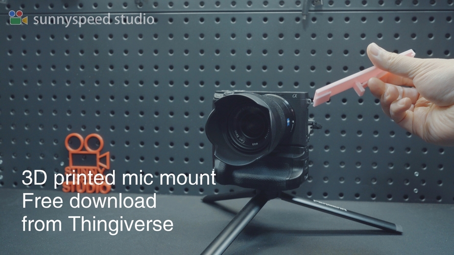 3D Printed Sony A6400 Microphone Mount | Unblock the flip screen 3D Print 290374