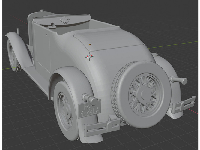 Ford Model A Roadster 1931 model 3D Print 290393