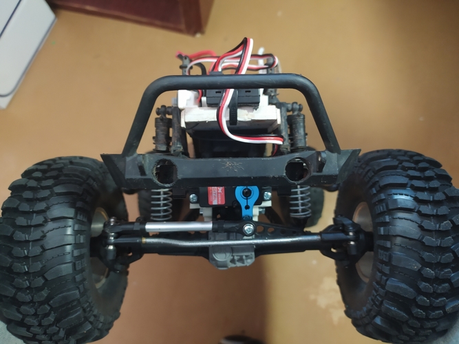 Axial SCX10 2 Steering servo plate on the axle 3D Print 290404