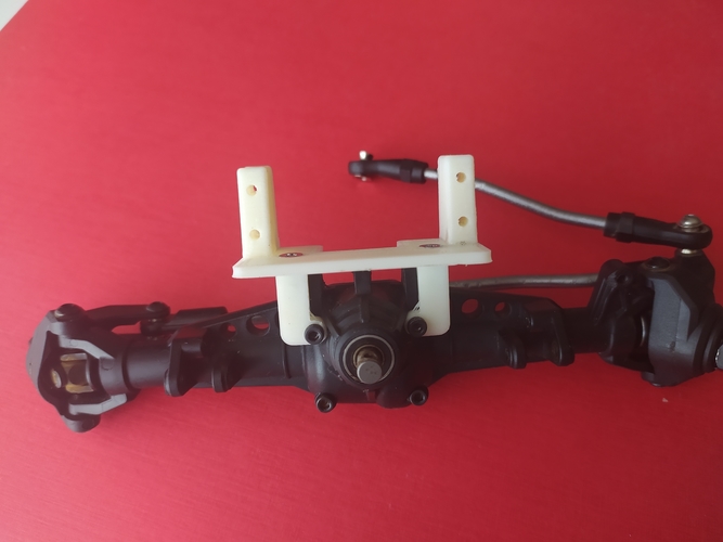Axial SCX10 2 Steering servo plate on the axle 3D Print 290405