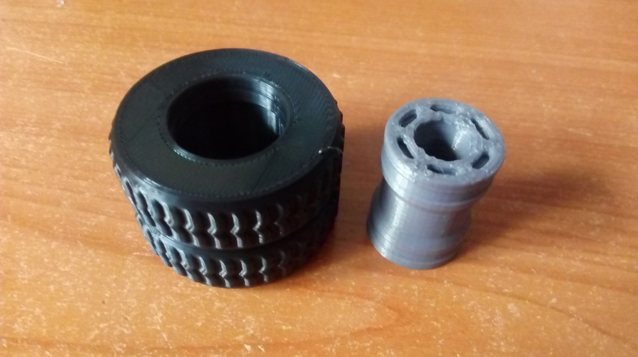 Double wheel for low bed trailer 3D Print 290425