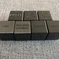 Small Fitness Dice 3D Printing 290547