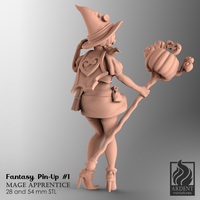 Mage Apprentice - Fantasy Pin-up #1 - Thumbnail 2