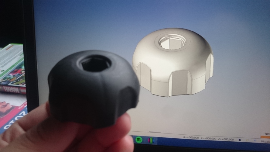 Clamping Knob For M8 Nut 3D Print 29085