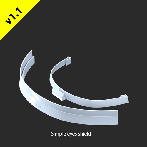 Hopio Simple Eyes Shield v1.1 3D Print 291124