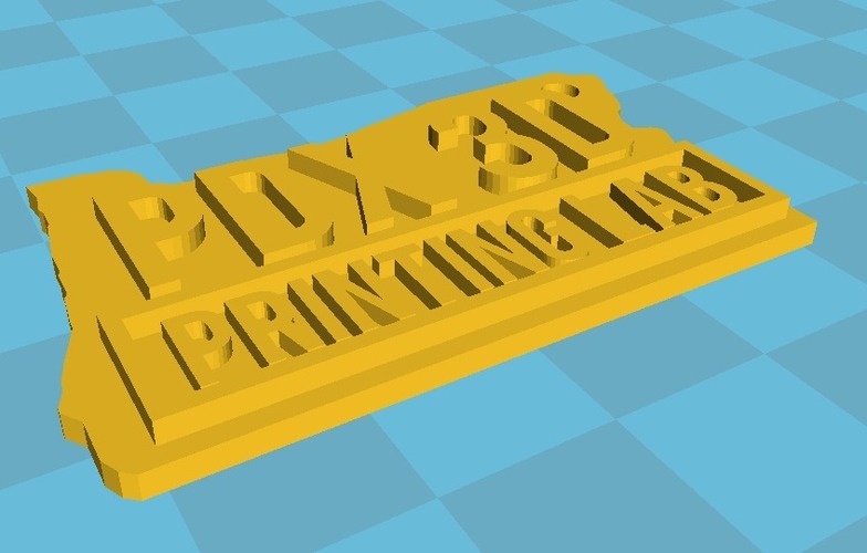 Portland 3D Printing Lab Keychain 3D Print 29168