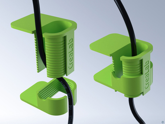 Retaliate Uhyggelig dø 3D Printed PC CABLE CLIP by Helder L. Santos | Pinshape