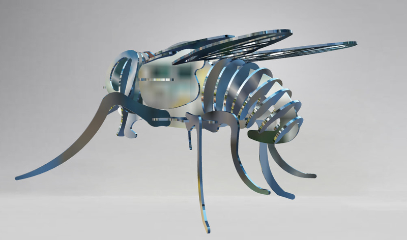 Three-dimensional puzzle flies