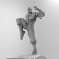 Small SAGAT - STREET FIGHTER 3D Printing 292622