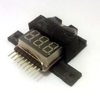 Walkera Runner 250 battery Impact beam with Lipo warner tray - Thumbnail 2