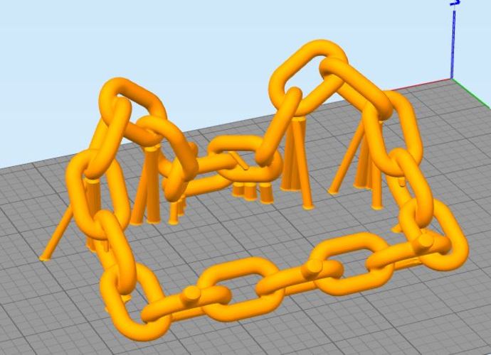 Chain Link Tablet Stand 3D Print 29333