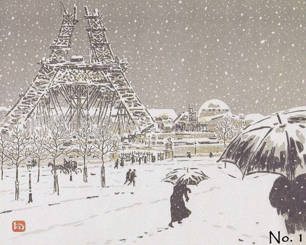 No 1 of 36 Views of the Eiffel Tower by Henri Riviere - Part 1/2