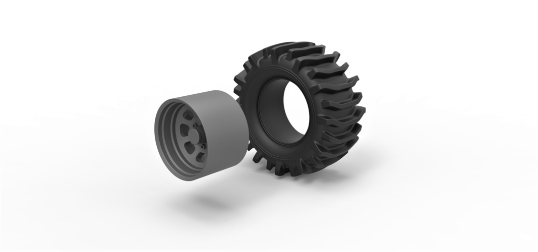 Diecast Offroad wheel 32 3D Print 294211