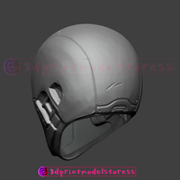 Red Hood Helmet - Red Hood Injustice Cosplay Mask STL File - Thumbnail 10