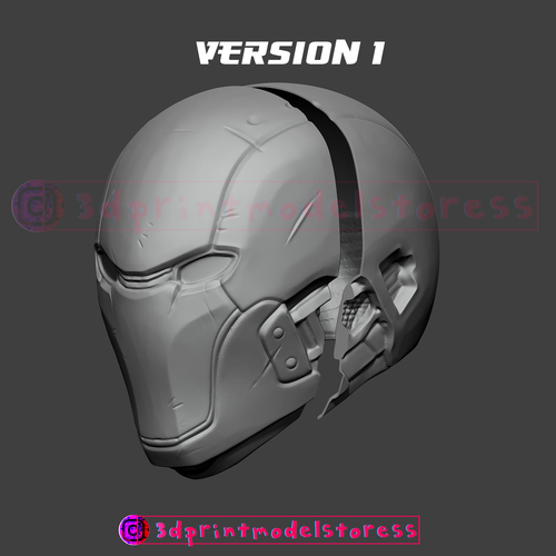 Red Hood Helmet - Red Hood Injustice Cosplay Mask STL File 3D Print 294229