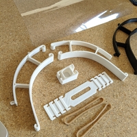 FACE SHIELD FOR SMALLER 3D PRINTERS - 28 PRINTS PER 1KG - Thumbnail 2