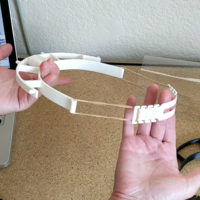 FACE SHIELD FOR SMALLER 3D PRINTERS - 28 PRINTS PER 1KG - Thumbnail 3