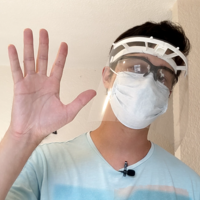 FACE SHIELD FOR SMALLER 3D PRINTERS - 28 PRINTS PER 1KG - Thumbnail 5