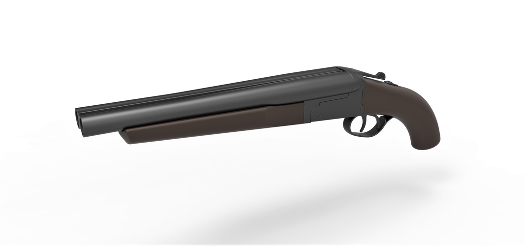 Double Barreled Remington Shotgun 3D Print 294435