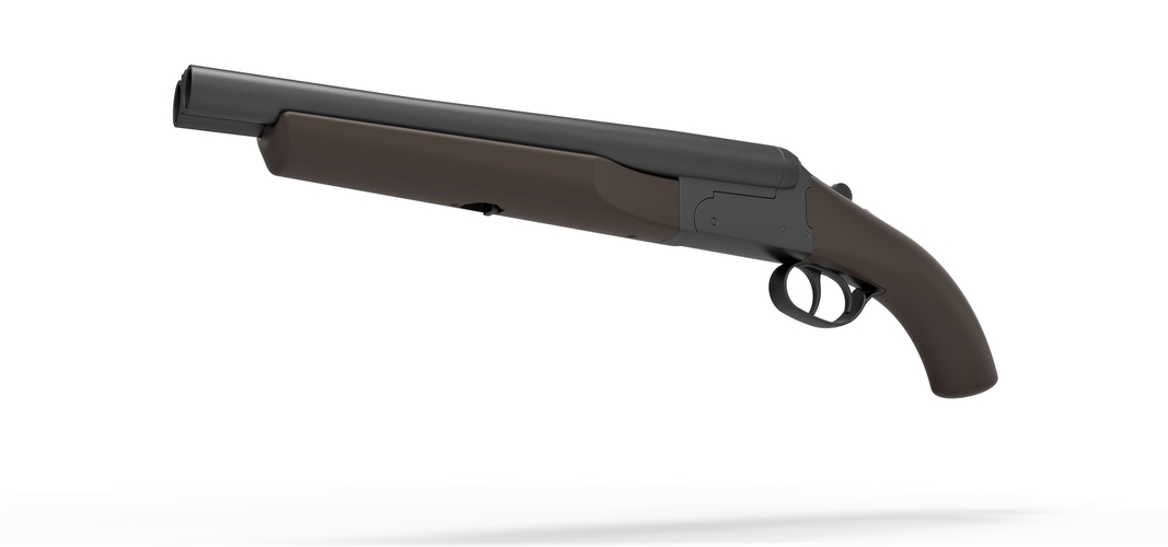 Double Barreled Remington Shotgun 3D Print 294436