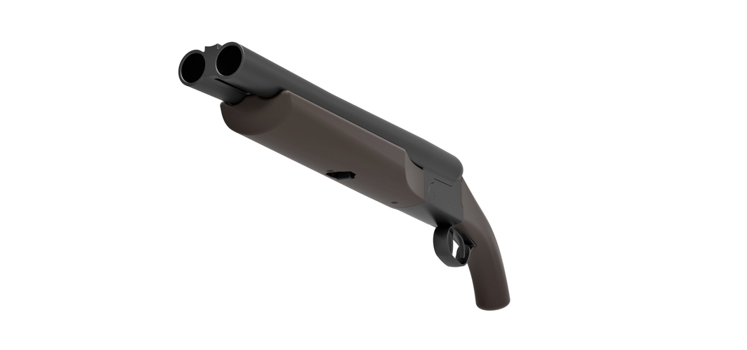 Double Barreled Remington Shotgun 3D Print 294438