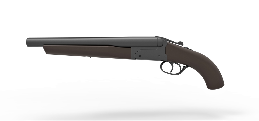 Double Barreled Remington Shotgun 3D Print 294440
