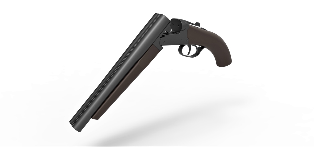 Double Barreled Remington Shotgun 3D Print 294446