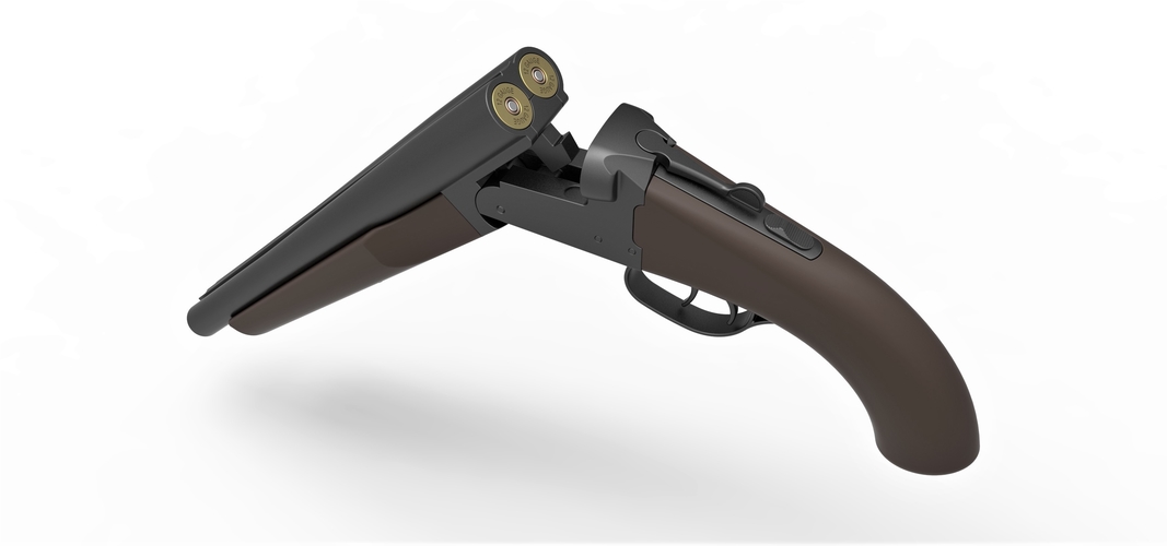 Double Barreled Remington Shotgun 3D Print 294448