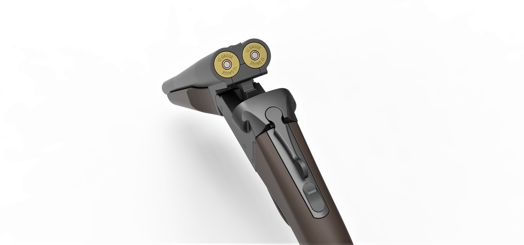 Double Barreled Remington Shotgun 3D Print 294449