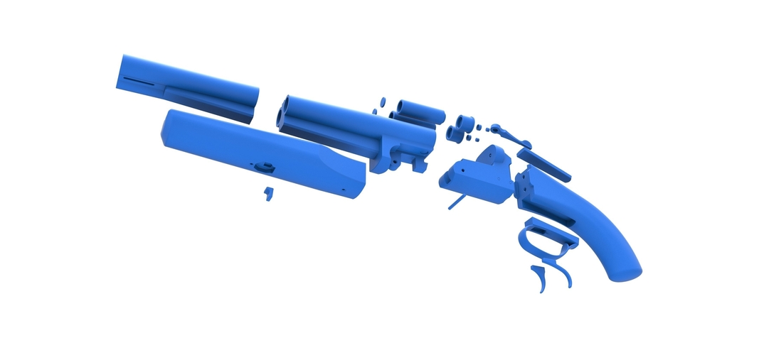 Double Barreled Remington Shotgun 3D Print 294451