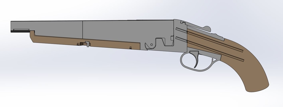 Double Barreled Remington Shotgun 3D Print 294457